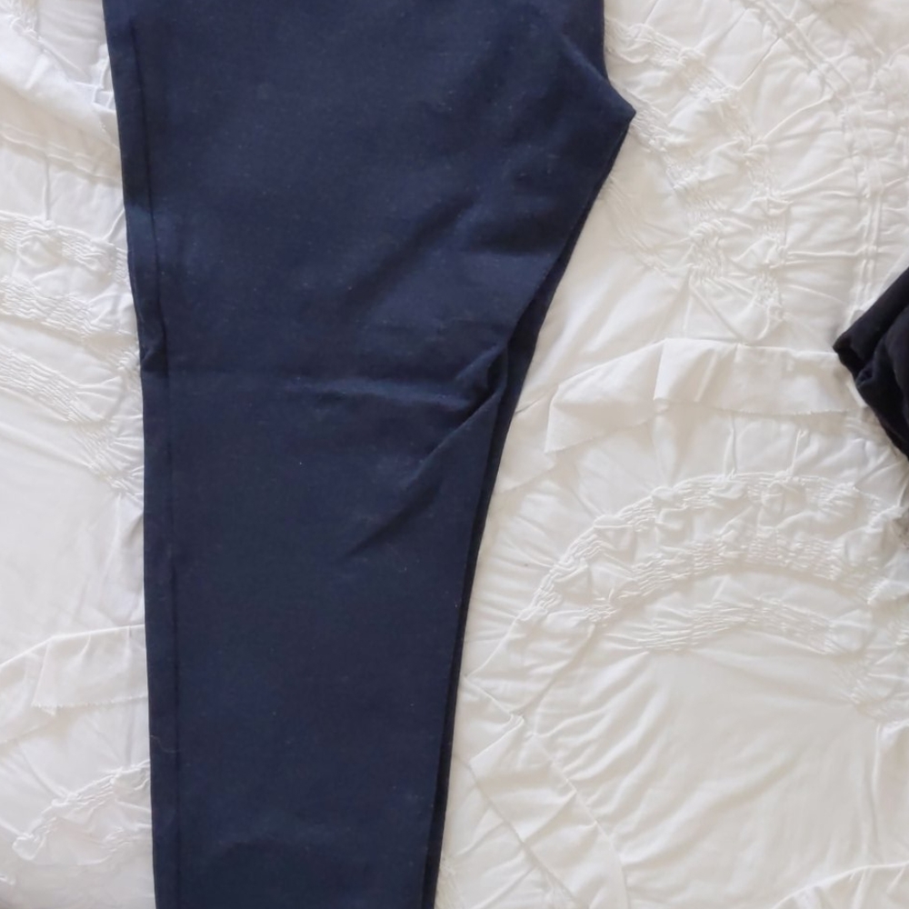 Loft leggings. Dark blue-grey in color